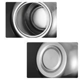 Metal Covered Ashtray with Funnel Large Cool Ash Tray Stainless Steel Lidded Windproof Smokeless