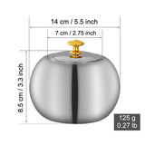 Metal Covered Ashtray with Funnel Large Cool Ash Tray Stainless Steel Lidded Windproof Smokeless