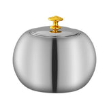 Metal Covered Ashtray with Funnel Large Cool Ash Tray Stainless Steel Lidded Windproof Smokeless