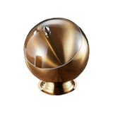 Metal Ashtray with Lid Covered Lidded Smokeless Ash Tray Stainless Steel Cool Cute Creative Gold