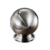 Metal Ashtray with Lid Covered Lidded Smokeless Ash Tray Stainless Steel Cool Cute Creative Silver