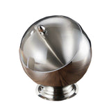 Metal Ashtray with Lid Covered Lidded Smokeless Ash Tray Stainless Steel Cool Cute Creative Silver
