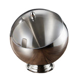 Metal Ashtray with Lid Covered Lidded Smokeless Ash Tray Stainless Steel Cool Cute Creative Silver
