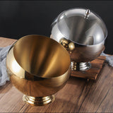 Metal Ashtray with Lid Covered Lidded Smokeless Ash Tray Stainless Steel Cool Cute Creative Gold Silver