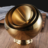 Metal Ashtray with Lid Covered Lidded Smokeless Ash Tray Stainless Steel Cool Cute Creative Gold