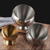 Metal Ashtray with Lid Covered Lidded Smokeless Ash Tray Stainless Steel Cool Cute Creative Gold Silver