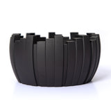 Minimalist Ashtray Round Cement Cute Cool Ash Tray Windproof Outdoor Patio Black 
