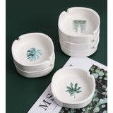 Minimalist Ashtray Elegant Plants White Ash Tray