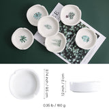 Minimalist Ashtray Elegant Plants White Ash Tray