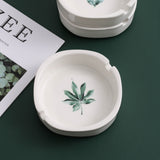 Minimalist Ashtray Elegant Plants White Ash Tray
