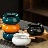 Minimalist Ceramic Ashtray Vibrant Color