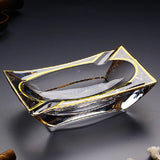 outdoor ashtray gilded crystal glass ash tray classy gold
