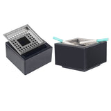 Outdoor Ashtray Square Stainless Steel Metal Ash Tray Windproof Covered Lidded