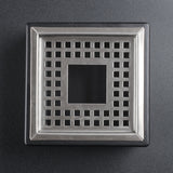 Outdoor Ashtray Square Stainless Steel Metal Ash Tray Windproof Covered Lidded