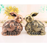 Rabbit Ashtray with Lid Smokeless Vintage Cute Cool Ash Tray Covered Lidded Windproof Decorative Home Decor