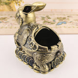 Rabbit Ashtray with Lid Smokeless Vintage Cute Cool Ash Tray Covered Lidded Windproof Decorative Home Decor