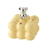 Cute Ashtray with Lid for Outdoor Patio Cool Nordic Home Decor Ceramic Ash Tray Smokeless Lidded Covered Windproof