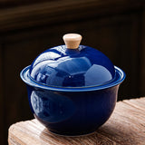 Outdoor Ashtray with Lid Cute Cool Ceramic Teacup Vintage Windproof Covered Lidded Smokeless