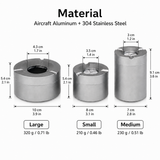 Outdoor Ashtray with Rotatable Lid Sturdy Stainless Steel Ash Tray Smokeless Car