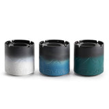 Exquisite Ashtray with Funnel Lid Ceramic Cool Cute Ash Tray Pottery Clay Covered Lidded Windproof