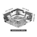 outdoor crystal glass ashtray cigarette cigar cool cute ash tray large classy minimalist angel medusa