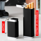 Pocket Ashtray Tall or Short Metal Zinc Alloy Mini Portable Ash Tray