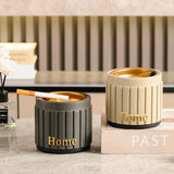 Resin Ashtray with Funnel Lid and Removable Metal Tray