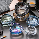 Retro Crystal Glass Ashtray Cool Cute Modern Minimalist Ash Tray