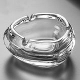 Retro Crystal Glass Ashtray Cool Cute Modern Minimalist Ash Tray Transparent