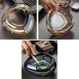 Retro Crystal Glass Ashtray Cool Cute Modern Minimalist Ash Tray