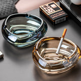 Retro Crystal Glass Ashtray Cool Cute Modern Minimalist Ash Tray