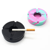 Silicone Ashtray with Lid Cool Ash Tray Covered Lidded Windproof