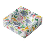square ceramic ashtray cute cool ash tray minimalist flower