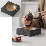square ceramic ashtray cute cool ash tray minimalist retro vintage