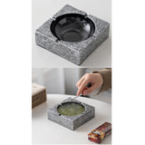 square ceramic ashtray cute cool ash tray minimalist retro vintage