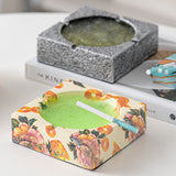 square ceramic ashtray cute cool ash tray minimalist retro vintage