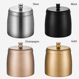 Silver black champagne and gold stainless steel ashtray color options