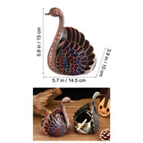 Swan Ashtray Cool Cute Decorative Metal Ash Tray Covered Lidded Smokeless Vintage Retro