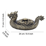 Vintage Dragon Lidded Ashtray Resin Large