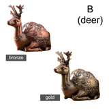 Ashtray with Lid animal metal covered ash tray Deer zinc alloy smokeless windproof cool cute 