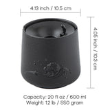 smokeless ashtray outdoor ash tray with lid ceramic cool vintage