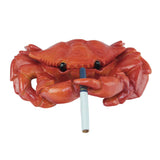 Ashtray with Lid Cute Resin Crab Ash Tray Cool Home Decor windproof lidded covered smokeless
