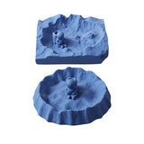 astronaut ashtray cement outdoor ash tray cute cool square heavy modern blue nasa
