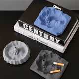 astronaut ashtray cement outdoor ash tray cute cool square heavy modern white gray blue nasa