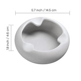cigar ashtray outdoor ash tray ceramic cigarette black white large coarse pottery