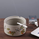 smokeless ashtray outdoor ash tray with lid ceramic handmade