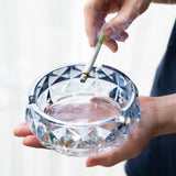 outdoor glass ashtray vintage ash tray retro classy crystal luxury