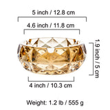 outdoor glass ashtray vintage ash tray retro classy crystal luxury