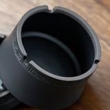outdoor car ashtray with lid for weed ceramic black