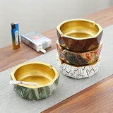 minimalist ashtray cool gold ceramic ash tray